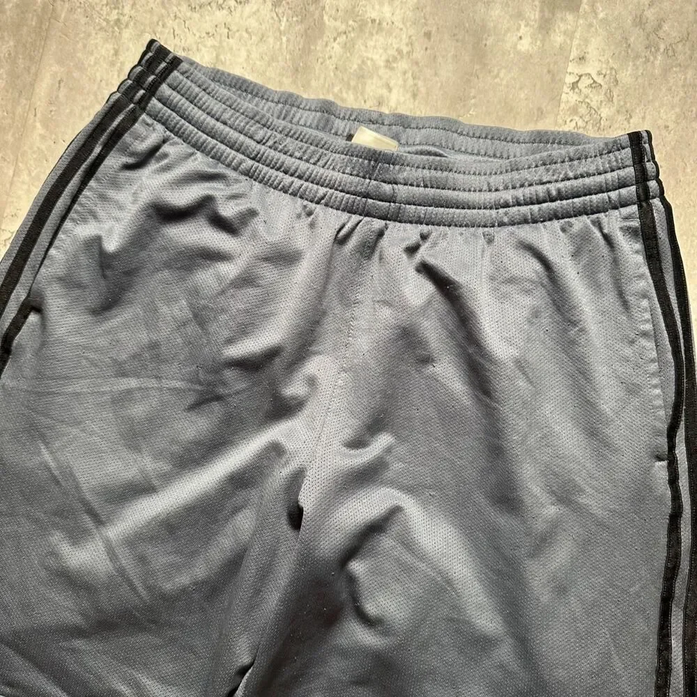Adidas Men's Black and Grey Shorts